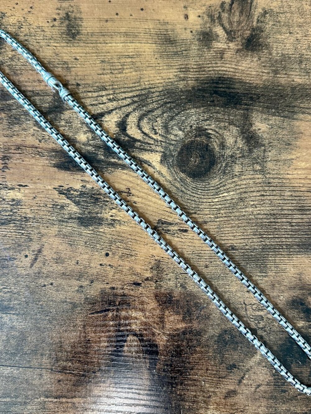 David Yurman Box Chain Necklace in Sterling Silver - 5mm - 26"